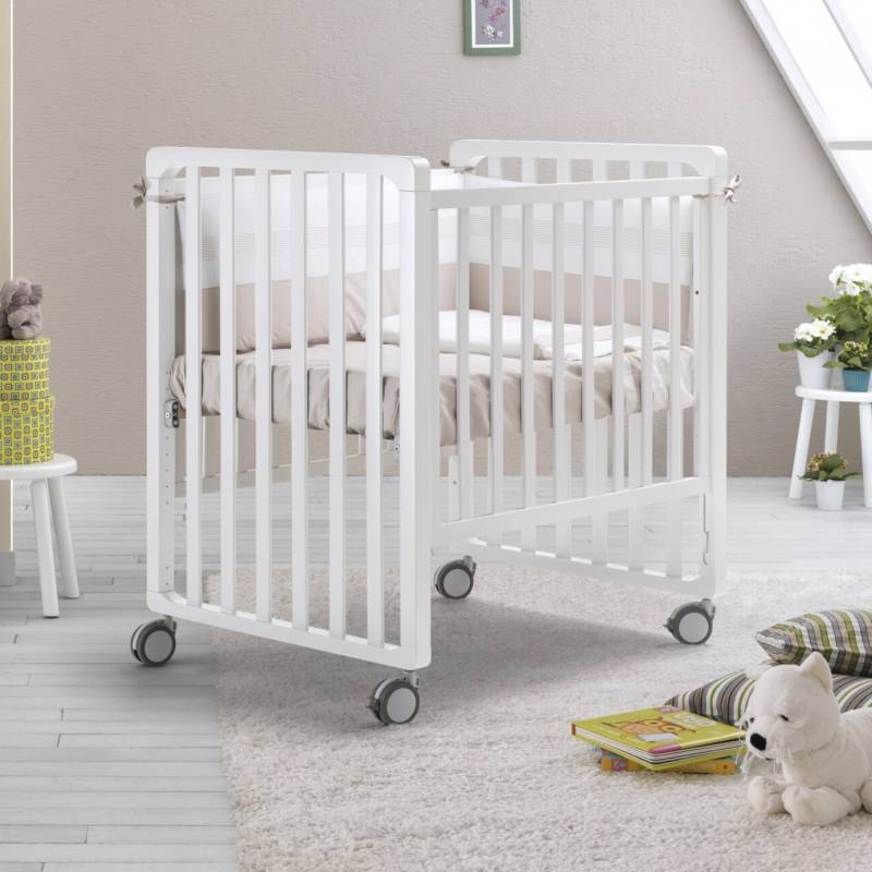 Lettino Evolutivo Co-Sleeping Pali Transformer Bianco (Trasformabile da Culla a Lettino a Divanetto a Poltroncina a Montessoriano + 2 Materassi + Piumone Paracolpi Menta) von PALI