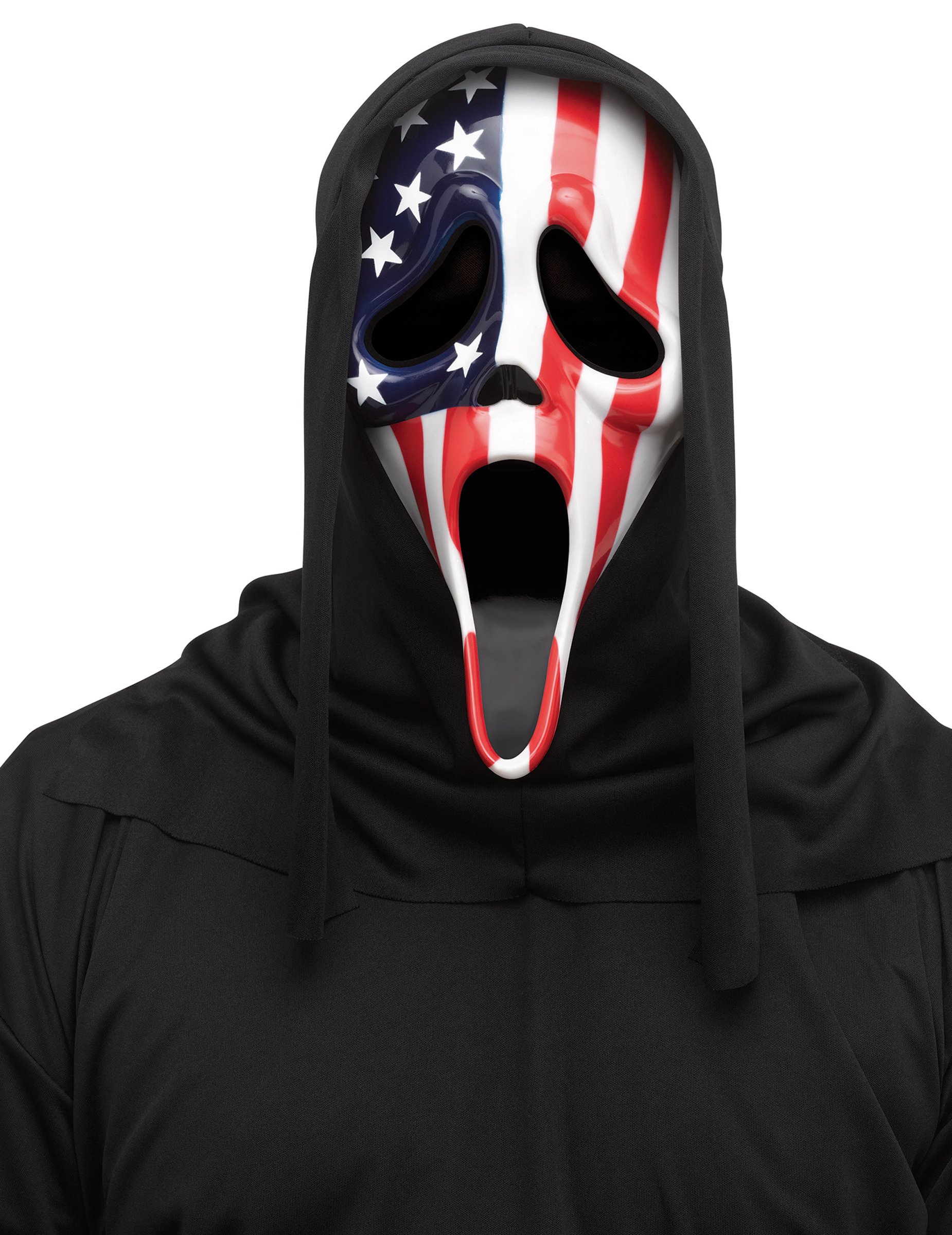 Scream Ghostface Maske mit US Flaggenmotiv für Erwachsene Scream Ghostface Maske mit US Flaggenmotiv für Erwachsene von PALMER AGENCIES LTD