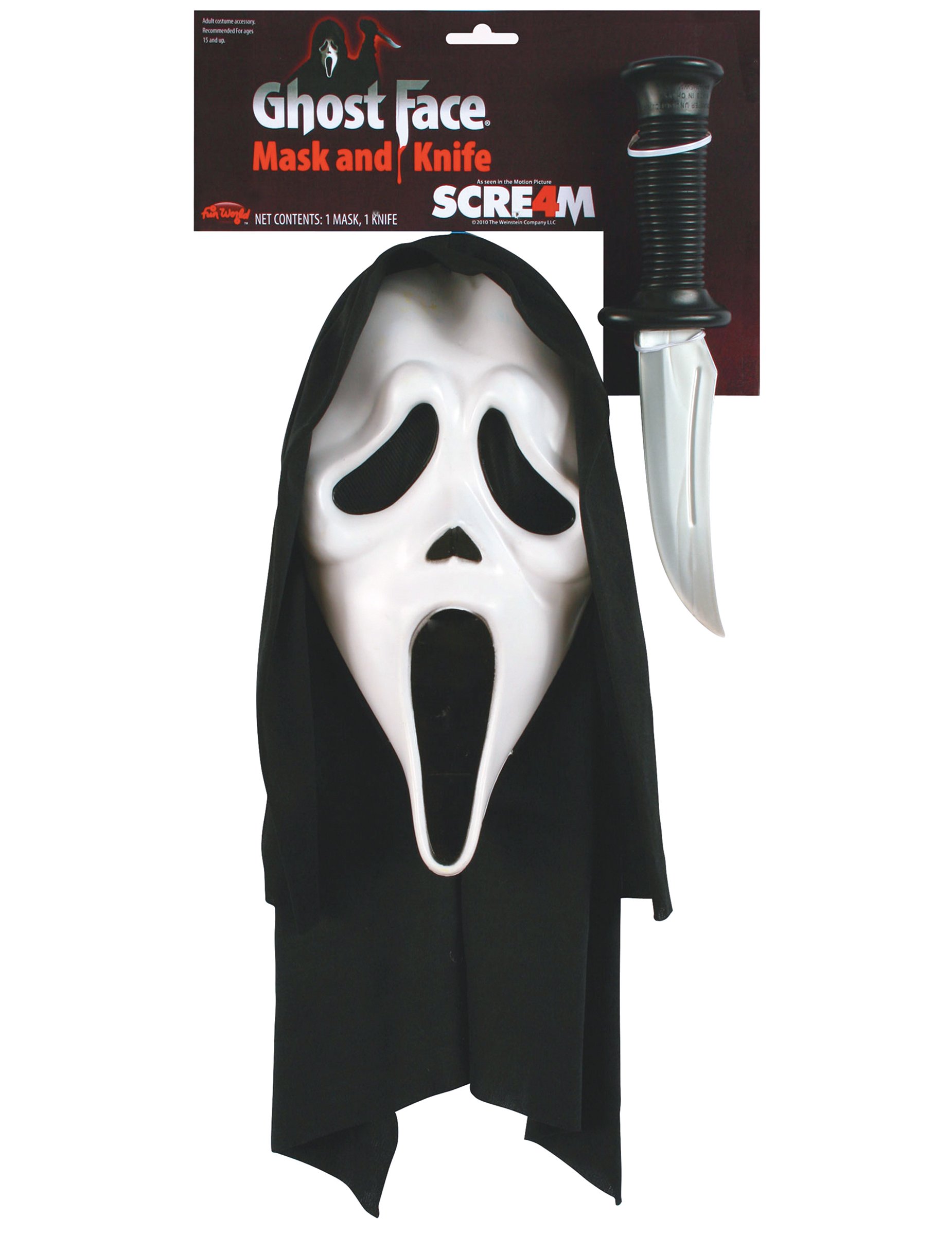 Scream Ghostface Maske und Messer für Ewachsene Scream Ghostface Maske und Messer für Ewachsene von PALMER AGENCIES LTD