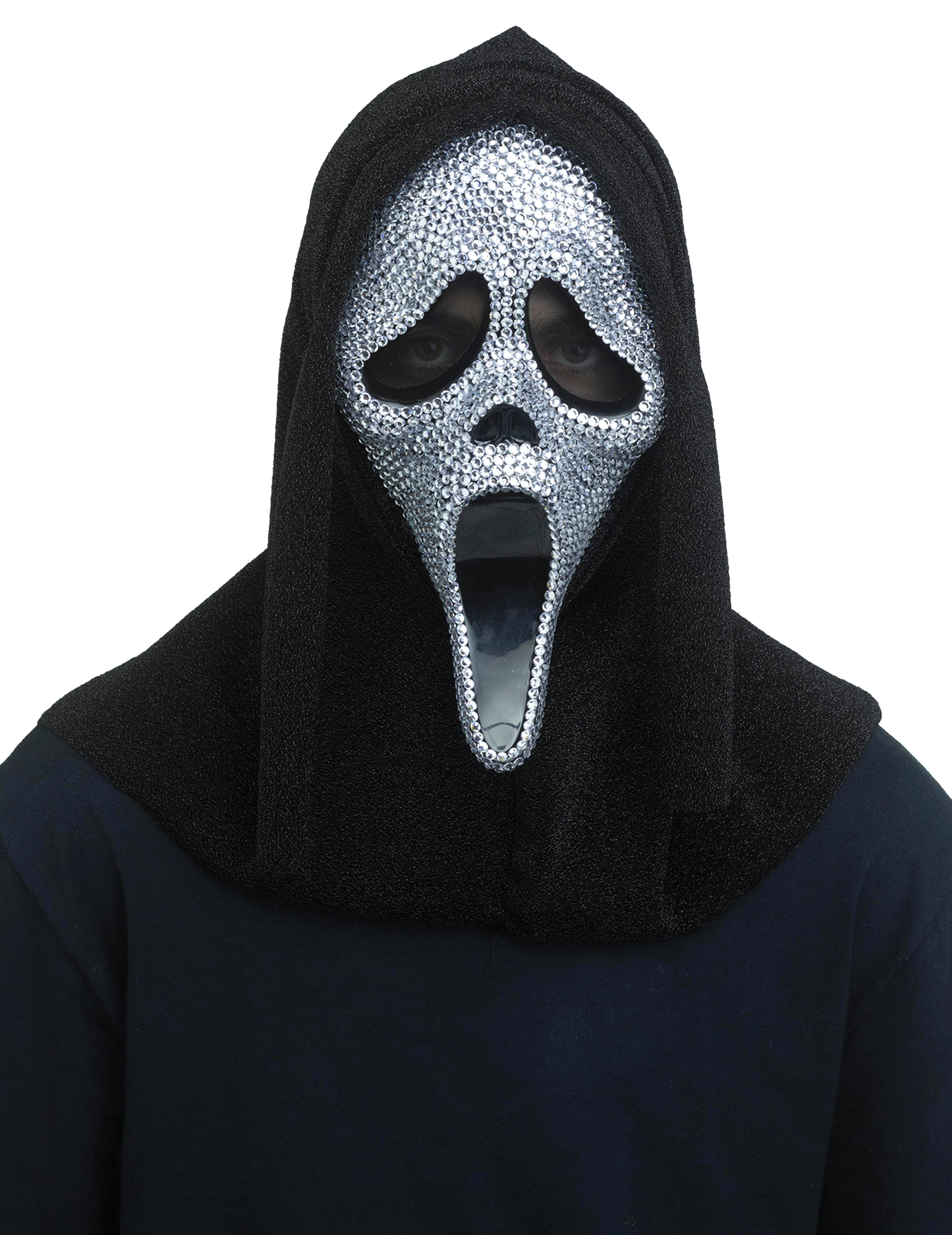 Scream Maske mit Strasssteinen für Erwachsene Scream Maske mit Strasssteinen für Erwachsene von PALMER AGENCIES LTD