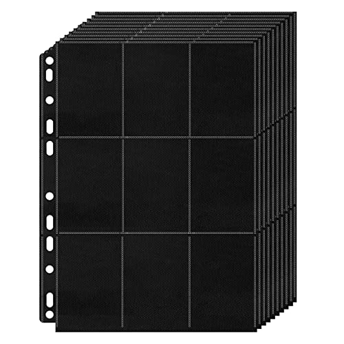 PALUDO 900 Pockets Sammelkarten Hüllen Schwarz, 50 Seiten Pro 18-Pocket Pages Leere Sammelalbum Sammelmappe, Kartenfolien Kartenhüllen, Taschen Sammelkarten Folien für Eine Vielzahl von Ringbücher PALUDO 900 Pockets Sammelkarten Hüllen Schwarz, 50 Seiten Pro 18-Pocket Pages Leere Sammelalbum Sammelmappe, Kartenfolien Kartenhüllen, Taschen Sammelkarten Folien für Eine Vielzahl von Ringbücher von PALUDO