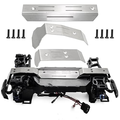 Palumma RC Edelstahl Chassis Armor Set für Traxxas Mini Maxx RC Car Upgrade Teile, Front & Rear Plate Guard für Traxxas Mini Maxx Palumma RC Edelstahl Chassis Armor Set für Traxxas Mini Maxx RC Car Upgrade Teile, Front & Rear Plate Guard für Traxxas Mini Maxx von PALUMMA