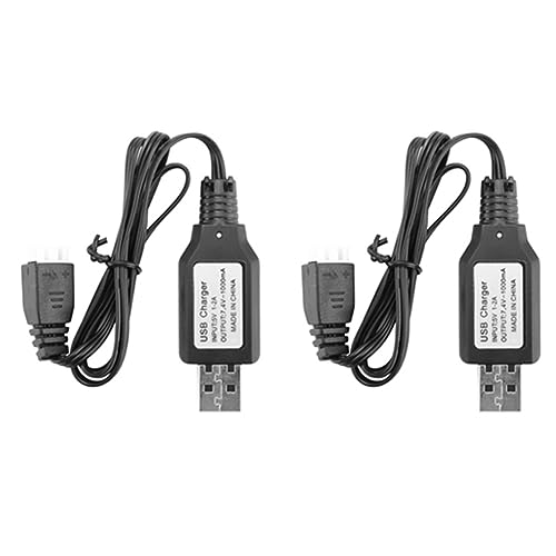 PAMENET 2 x USB-Ladekabel 7,4 V 2S Lithium-Ionen für 18301 18302 18311 18312 1/18 RC Autoteile von PAMENET