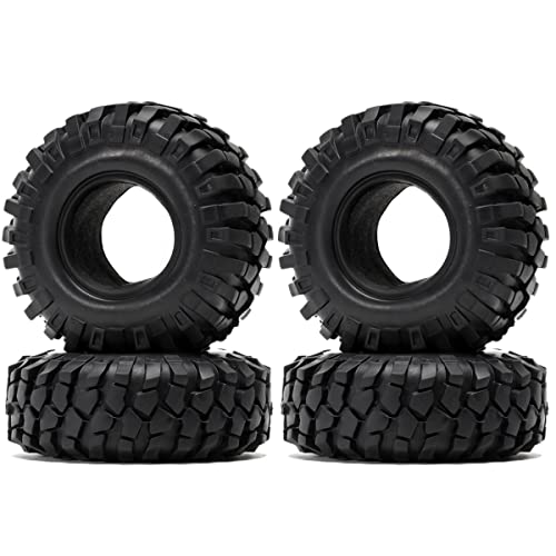 PAMENET 4 Stück 108 mm 1,9 Reifen Rock Crawler Gummi RC Modell Kletterauto JIMNY D90 D110 SCX10 II 90046 von PAMENET