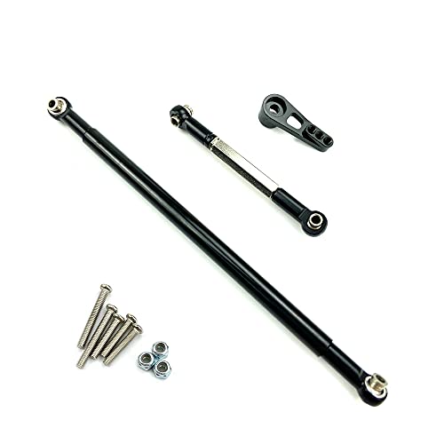 PAMENET Für MN86S MN86 MN86KS MN86K MN G500 Aktualisierungsteile Metalllenkstange Servolink Stange 1/12 RC Autozubehör, Schwarz von PAMENET