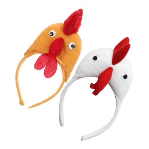 PAMINGONO 1Paar Hühnerkostüm Stirnband Teiliges Hähnchen Haarband für Erwachsene Lustiges Cosplay Zubehör für Festivals und Partys Charmante Partydekoration für Alter PAMINGONO 1Paar Hühnerkostüm Stirnband Teiliges Hähnchen Haarband für Erwachsene Lustiges Cosplay Zubehör für Festivals und Partys Charmante Partydekoration für Alter von PAMINGONO