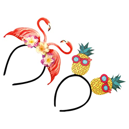 PAMINGONO 2 Stück Hawaiian Party Haarreif Flamingo und Ananas für Mottopartys und Karneval Leicht und Bequem Perfektes Accessoire für Sommerfeiern PAMINGONO 2 Stück Hawaiian Party Haarreif Flamingo und Ananas für Mottopartys und Karneval Leicht und Bequem Perfektes Accessoire für Sommerfeiern von PAMINGONO