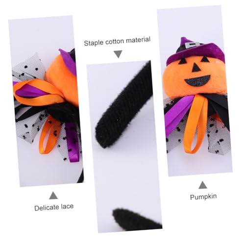 PAMINGONO 2 Stück Teiliges Halloween Haarreif Kürbis Spinne Hexenhut Kopfband für Erwachsene Langlebig und Lustig Halloween Accessoires für Jungen Mädchen Party von PAMINGONO
