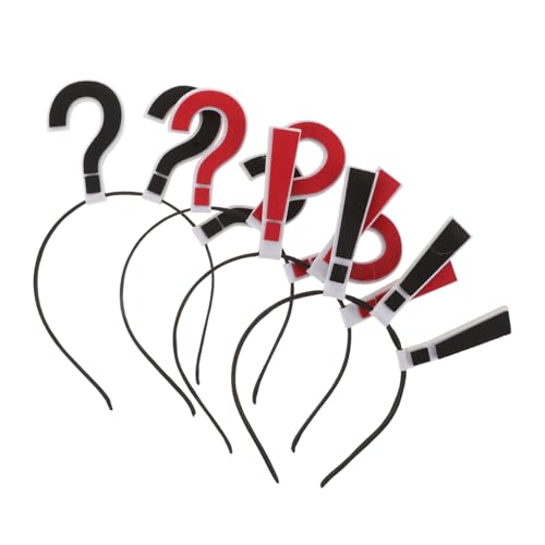 PAMINGONO 4 Stück Fragenzeichen Stirnband Auffälliges Haaraccessoire für Partys Halloween Fotorequisiten Bequeme und Stylische Haarschmuck für Damen für Besondere Anlässe PAMINGONO 4 Stück Fragenzeichen Stirnband Auffälliges Haaraccessoire für Partys Halloween Fotorequisiten Bequeme und Stylische Haarschmuck für Damen für Besondere Anlässe von PAMINGONO
