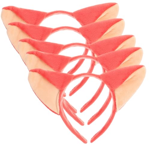 PAMINGONO 5Stücke Ohren Haarband Teiliges Kostüm Haaraccessoire für Partys und Cosplay Reizendes Design für Mädchen für Valentinstag Halloween PAMINGONO 5Stücke Ohren Haarband Teiliges Kostüm Haaraccessoire für Partys und Cosplay Reizendes Design für Mädchen für Valentinstag Halloween von PAMINGONO