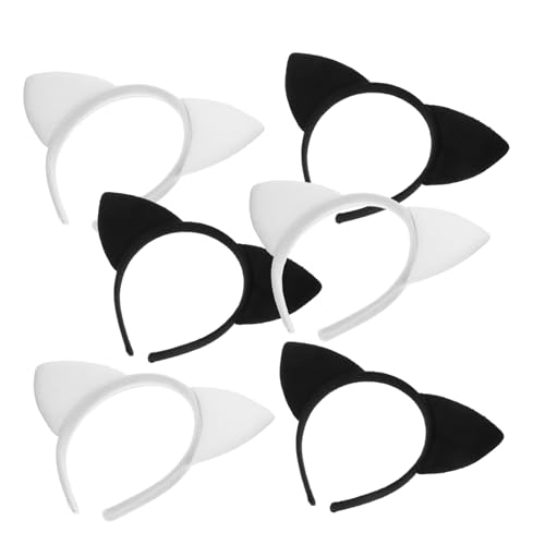 PAMINGONO 6stücke Katzenohren Haarreif Teiliges Dekoratives Stirnband Für Partys Cosplay Und Festivals Leicht Und Tragbar Mit Süßem Tierohren-design PAMINGONO 6stücke Katzenohren Haarreif Teiliges Dekoratives Stirnband Für Partys Cosplay Und Festivals Leicht Und Tragbar Mit Süßem Tierohren-design von PAMINGONO