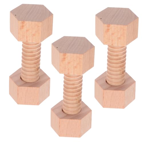 PAMINGONO Holz Schrauben und Muttern Teilig für Kleinkinder Pädagogisches Konstruktionsspielzeug zur Feinmotorischer Fähigkeiten Stabile Bauklötze für Eltern Junge Mädchen Spiel und PAMINGONO Holz Schrauben und Muttern Teilig für Kleinkinder Pädagogisches Konstruktionsspielzeug zur Feinmotorischer Fähigkeiten Stabile Bauklötze für Eltern Junge Mädchen Spiel und von PAMINGONO