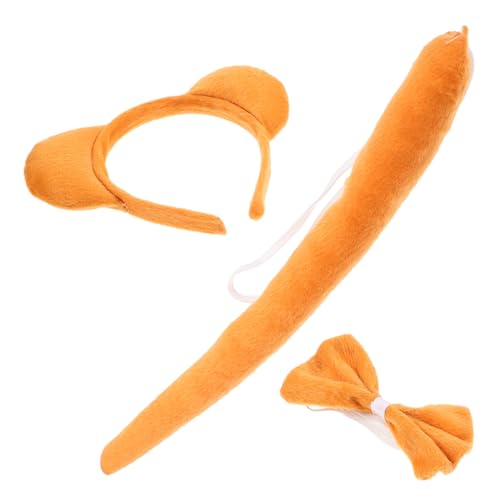 PAMINGONO Kleid Bären Stirnband Kostüm Tier Bär Zubehör Halloween Party Cosplay Halloween Cosplay Zubehör Bär Stoff von PAMINGONO