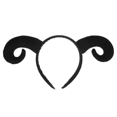 PAMINGONO Schafhorn Haarschmuck Niedliches Halloween Stirnband für Partys Langlebig und Bequem für Hochzeiten und Geburtstagsfeiern Einfach zu Tragen von PAMINGONO