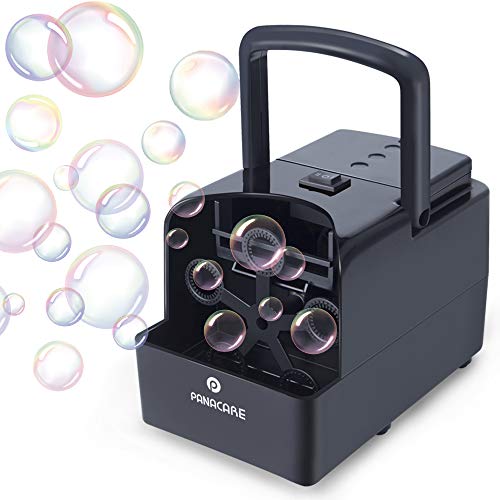 PANACARE Tragbare Automatischer Seifenblasenmaschine, Professional Blasenmaschine 1500+ Blasen pro Minute, Elektrisches Blasenspielzeug für Kinder/Hochzeit/Geburtstag/Weihnachten Party (Black) PANACARE Tragbare Automatischer Seifenblasenmaschine, Professional Blasenmaschine 1500+ Blasen pro Minute, Elektrisches Blasenspielzeug für Kinder/Hochzeit/Geburtstag/Weihnachten Party (Black) von PANAMALAR