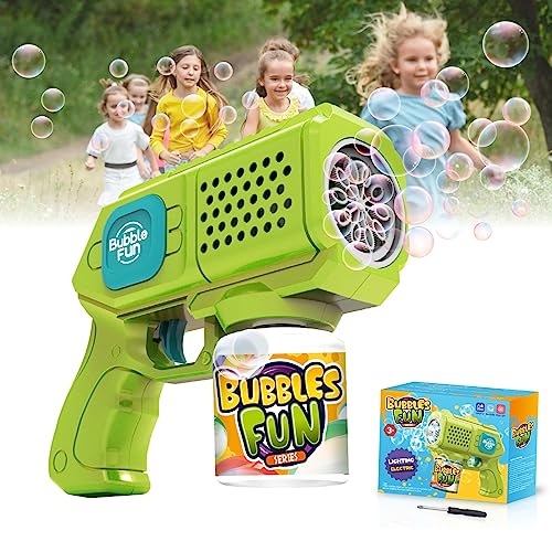 Panamalar Elektronische Seifenblasenpistole, Bubble Gun Kinder mit Seifenblasenlösung, Bubble Machine Toys 5000+ Blasen Outdoor Geschenk für Geburtstag/Party/Hochzeit, Bubble Gun 3-10Jahr Panamalar Elektronische Seifenblasenpistole, Bubble Gun Kinder mit Seifenblasenlösung, Bubble Machine Toys 5000+ Blasen Outdoor Geschenk für Geburtstag/Party/Hochzeit, Bubble Gun 3-10Jahr von PANAMALAR