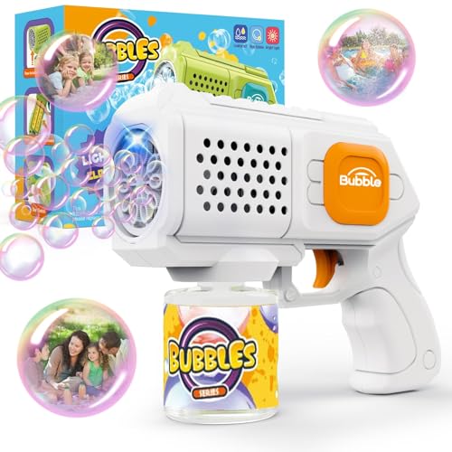 Panamalar Elektronische Seifenblasenpistole, Bubble Gun Kinder mit Seifenblasenlösung, Bubble Machine Toys 5000+ Blasen Outdoor Geschenk für Geburtstag/Party/Hochzeit, Bubble Gun 3-10Jahr Panamalar Elektronische Seifenblasenpistole, Bubble Gun Kinder mit Seifenblasenlösung, Bubble Machine Toys 5000+ Blasen Outdoor Geschenk für Geburtstag/Party/Hochzeit, Bubble Gun 3-10Jahr von PANAMALAR