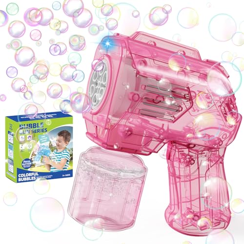 Panamalar Mini-Blasenpistole für Kinder, kleine Seifenblasenmaschine 5000+ Minuten-Blase mit Lösung/Licht, tragbare Blasenpistole im Freien für Party Hochzeit Ostern, Rosa Panamalar Mini-Blasenpistole für Kinder, kleine Seifenblasenmaschine 5000+ Minuten-Blase mit Lösung/Licht, tragbare Blasenpistole im Freien für Party Hochzeit Ostern, Rosa von PANAMALAR