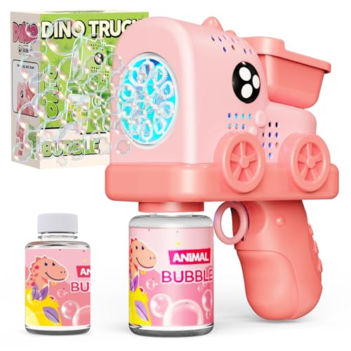 Panamalar Seifenblasenpistole für Kinder, Seifenblasenmaschine mit Lichtern, Rosa von PANAMALAR