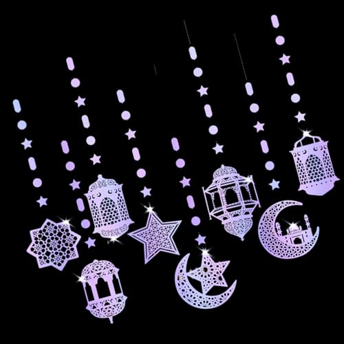 8pcs Eid Holiday Hanging Decoration Decoration Pendant Hanging Pendant Gold Card Paper Decoration for Home and Office 8pcs Eid Holiday Hanging Decoration Decoration Pendant Hanging Pendant Gold Card Paper Decoration for Home and Office von PANGBOER