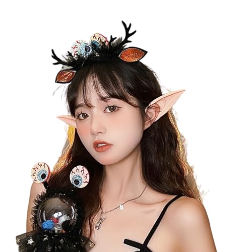 PANHDK Halloween-Stirnband/Haarspange für Damen und Mädchen, tägliches Tragen, Halloween, Party, Kostüm, Cosplay, Haarschmuck PANHDK Halloween-Stirnband/Haarspange für Damen und Mädchen, tägliches Tragen, Halloween, Party, Kostüm, Cosplay, Haarschmuck von PANHDK