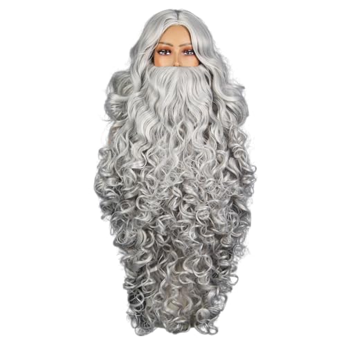 PANHDK Weihnachtsmann und Bart Set Weihnachtsmann Schnurrbart Weiß Weihnachten Verkleidung Kostüm Weiß Weihnachtsmann Haar mit Bart Geschenke PANHDK Weihnachtsmann und Bart Set Weihnachtsmann Schnurrbart Weiß Weihnachten Verkleidung Kostüm Weiß Weihnachtsmann Haar mit Bart Geschenke von PANHDK