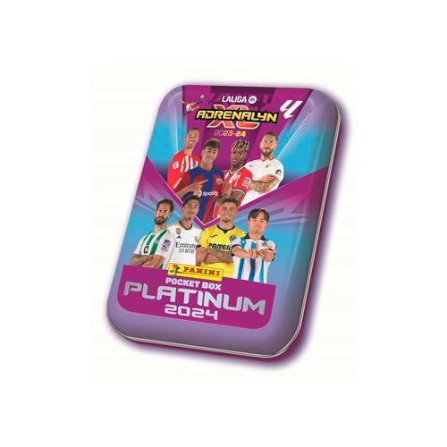 PANINI ESPAÑA POCKET BOX PLATINUM 2024 Adrenalyn Panini: Sammlerkarte, 30 Stück, Fußball, LaLiga Santander, Real Madrid, 9 cm x 13 cm von PANINI ESPAÑA