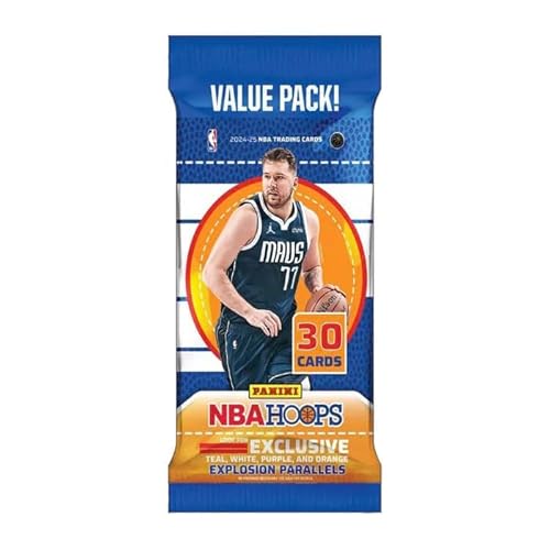 2024/25 Panini Hoops Jumbo Pack mit 30 Basketball-Sammelkarten von Panini