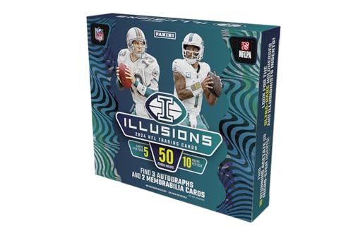 2024 Panini Illusions NFL-Sammelkarte Hobbybox (3 Autogramme pro Hobbybox) von Panini