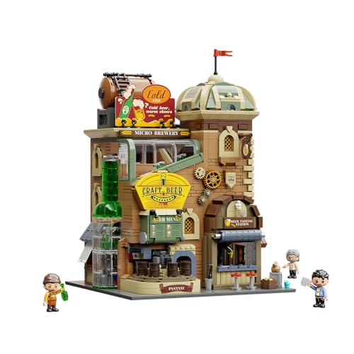 PANTASY Craft Beer Brauerei Bauset für Erwachsene, Microbrewery Modell mit Bierverkostung und Brauanlage, realistische Architekturbausteine für Hobbybauer und Fans von Stadtkulissen PANTASY Craft Beer Brauerei Bauset für Erwachsene, Microbrewery Modell mit Bierverkostung und Brauanlage, realistische Architekturbausteine für Hobbybauer und Fans von Stadtkulissen von PANTASY