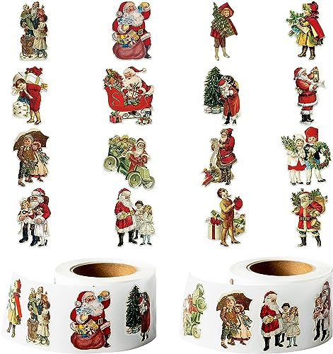 PANTIDE 1000Stück Karikatur Weinlese Weihnachten Aufkleber Weihnachtsmann Schneemann Papier Aufkleber Selbstklebend Geschenkanhänger Weihnachten Geschenkverpackungen Torten Dekoration Partyzubehör PANTIDE 1000Stück Karikatur Weinlese Weihnachten Aufkleber Weihnachtsmann Schneemann Papier Aufkleber Selbstklebend Geschenkanhänger Weihnachten Geschenkverpackungen Torten Dekoration Partyzubehör von PANTIDE