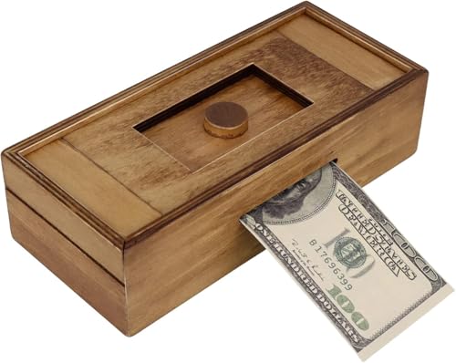 Geld-Puzzlebox aus Holz mit Geheimfächern, versteckter Geldhalter, herausfordernder Gehirn-Teaser für Erwachsene Geld-Puzzlebox aus Holz mit Geheimfächern, versteckter Geldhalter, herausfordernder Gehirn-Teaser für Erwachsene von PANTSLINE