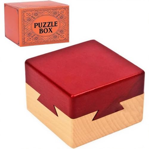 Impossible Schwalbenschwanz-3D-Holz-Puzzle-Box, geheime magische Schubladen, Gehirn-Teaser mit verstecktem Fach, Schmuckschatulle, Geschenk Impossible Schwalbenschwanz-3D-Holz-Puzzle-Box, geheime magische Schubladen, Gehirn-Teaser mit verstecktem Fach, Schmuckschatulle, Geschenk von PANTSLINE