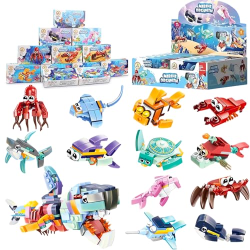 PANYI 12 Stücke Meereslebewesen Bausteine für Ihr Spielzeug Mini Bricks Wiederverwendbar Pädagogische Bausteine Spielzeug Geburtstagsfeier Geschenke Geeignet für Kinder im Alter von 4 bis 12 Jahren PANYI 12 Stücke Meereslebewesen Bausteine für Ihr Spielzeug Mini Bricks Wiederverwendbar Pädagogische Bausteine Spielzeug Geburtstagsfeier Geschenke Geeignet für Kinder im Alter von 4 bis 12 Jahren von PANYI