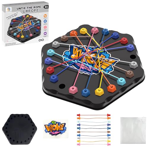Rope Knot Logic Spiel Rope Untangling Strategie Brettspiel Hausparty Puzzlespiele Twisted Seil Puzzlespiel Trainiert Das Logische Denken und Die Konzentration Von Kindern Rope Knot Logic Spiel Rope Untangling Strategie Brettspiel Hausparty Puzzlespiele Twisted Seil Puzzlespiel Trainiert Das Logische Denken und Die Konzentration Von Kindern von PANYI