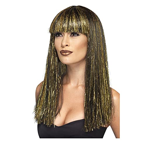 PAPSTAR NEU Perücke Damen Ägyptische Göttin, schwarz-Gold - mit Haarnetz von PAPSTAR