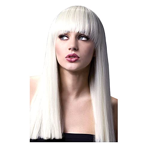 PAPSTAR NEU Perücke Damen Langhaar, Glatt mit Pony, gerade geschnitten, Premium-Qualität, Alexia, blond - mit Haarnetz von PAPSTAR