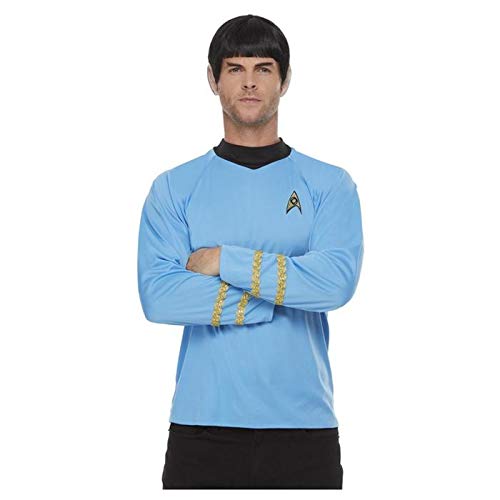 PAPSTAR NEU Star Trek-Uniform Wissenschaftsoffizier, Raumschiff Enterprise, Blau, Oberteil, Größe: L von PAPSTAR