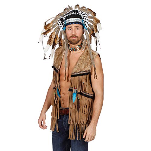 WOOOOZY Herren-Weste Indianer mit Fransen, Gr. 48 WOOOOZY Herren-Weste Indianer mit Fransen, Gr. 48 von PAPSTAR