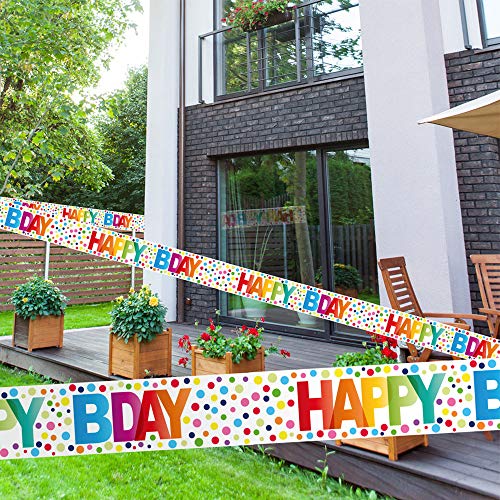WOOOOZY Absperrband bunter Geburtstag, 15m von PAPSTAR