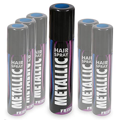 WOOOOZY Farb-Haarspray Metallic für Verkleidungen, Karneval & Co., blau, 100ml WOOOOZY Farb-Haarspray Metallic für Verkleidungen, Karneval & Co., blau, 100ml von PAPSTAR