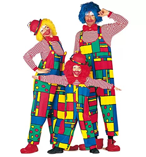 WOOOOZY Herren-Kostüm Clown-Latzhose, Gr. 50-52 - inklusive praktischem Kleidersack von PAPSTAR