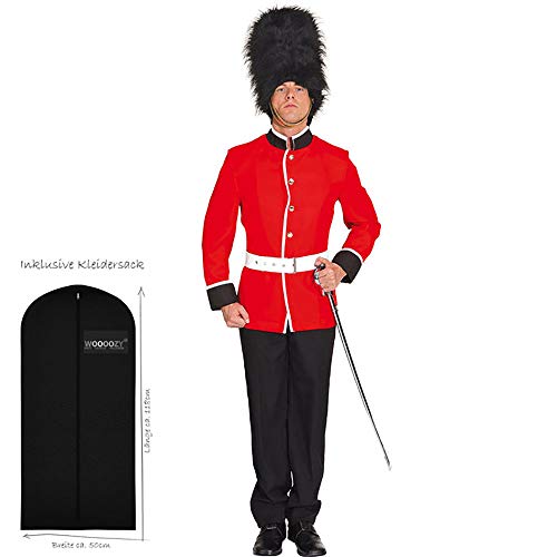 WOOOOZY Herren-Kostüm Jacke brit. Palastsoldat, Gr. 50 - inklusive praktischem Kleidersack von PAPSTAR