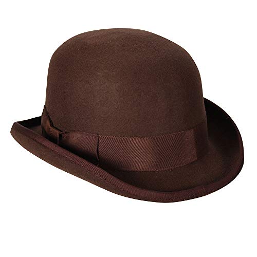 WOOOOZY Hut Melone Deluxe, braun, hochwertig verarbeitet - Kopfweite 57 WOOOOZY Hut Melone Deluxe, braun, hochwertig verarbeitet - Kopfweite 57 von PAPSTAR