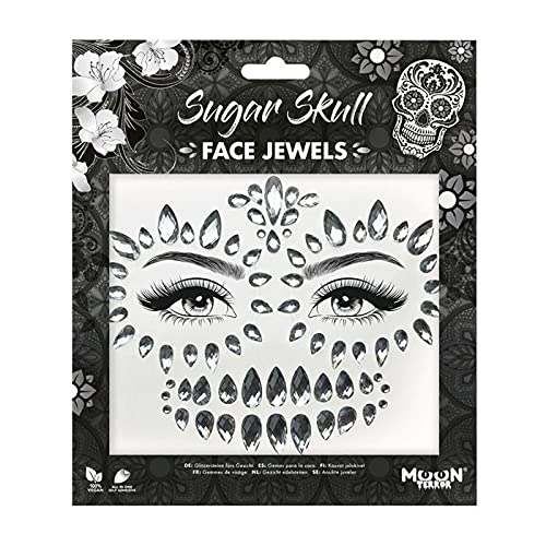 WOOOOZY NEU Glitzersteine fürs Gesicht, Halloween, Sugar Skull von PAPSTAR