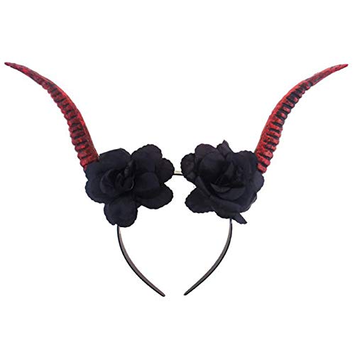 WOOOOZY NEU Harreif mit Teufelshörnern und Blumen von PAPSTAR