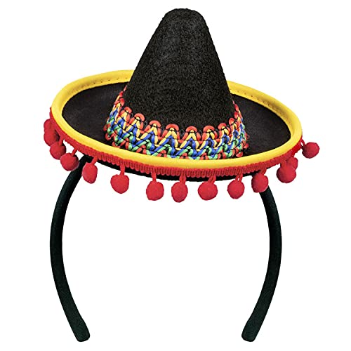 WOOOOZY NEU Mini-Hut Sombrero, mit Haarreif, schwarz WOOOOZY NEU Mini-Hut Sombrero, mit Haarreif, schwarz von PAPSTAR