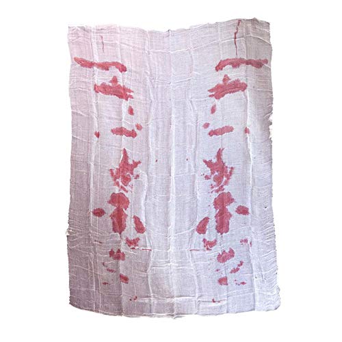 WOOOOZY NEU Tischdecke Leichentuch mit Blutflecken, 152x213 cm von PAPSTAR