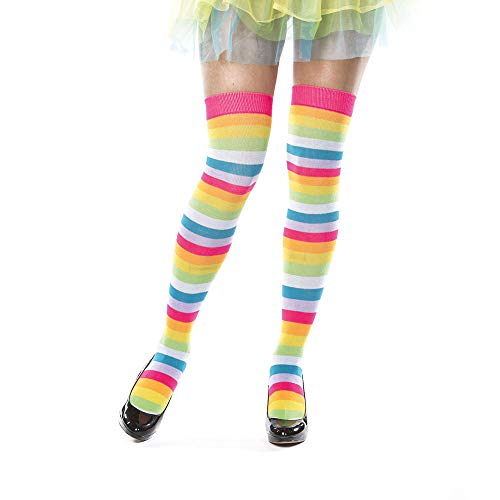 WOOOOZY Strümpfe Overknees Candy Multicolor Einheitsg. von PAPSTAR