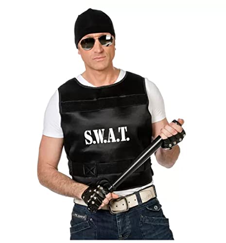 WOOOOZY Weste SWAT Look Kugelsicher für Erwachsene - inklusive praktischem Kleidersack von PAPSTAR